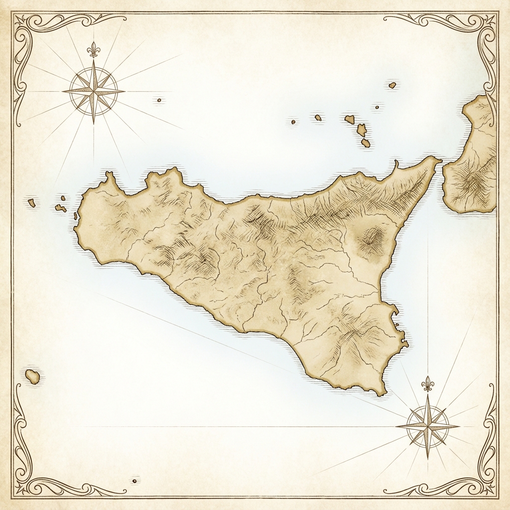 Mappa della Sicilia